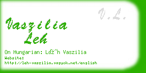 vaszilia leh business card